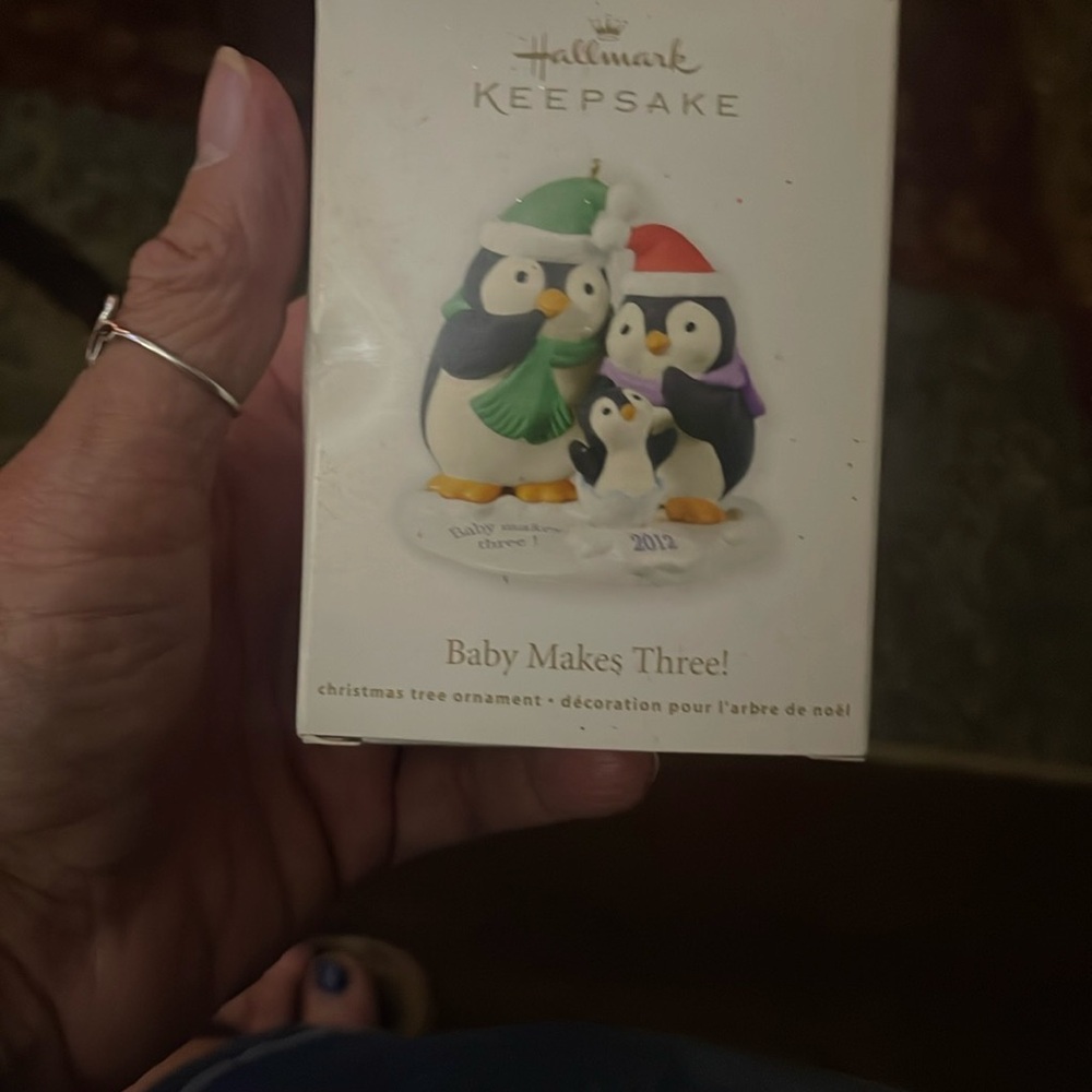 Hallmark Keepsake Penguin Ornament - Festive Black and White